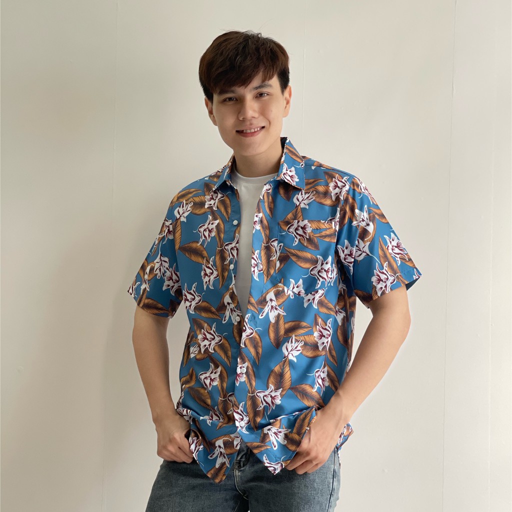 ÁO SƠ MI FORM RỘNG DÀNH CHO NAM HOẠ TIẾT ĐỘC LẠ, PHONG CÁCH MỚI /  CÓ ĐẦY ĐỦ SIZE