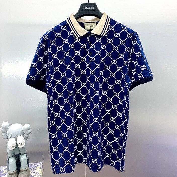 Áo polo GUCCI in dập nổi siêu chất,áo polo nam nữ hót nhất chất đẹp thoáng mát cho mùa hè
