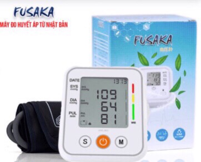 [NHẬP KHẨU NHẬT]Máy đo huyết áp điện tử Bắp tay FUSAKA- Đo đo nhịp tim  - Bảo hành 2 năm-TẶNG KÈM VÒNG ĐIỀU HOÀ HUYẾT ÁP