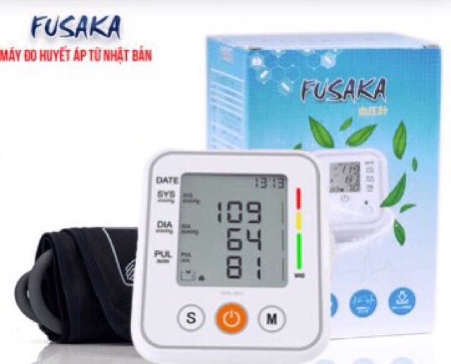 Máy đo huyết áp điện tử Bắp tay FUSAKA- Đo đo nhịp tim  - Bảo hành 2 năm-TẶNG KÈM VÒNG ĐIỀU HOÀ HUYẾT ÁP