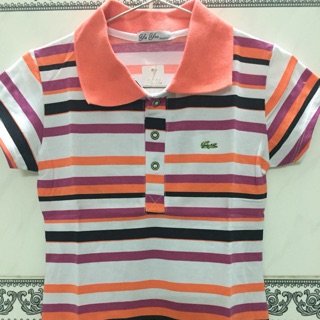 Áo thun Polo cá sấu kẻ sọc