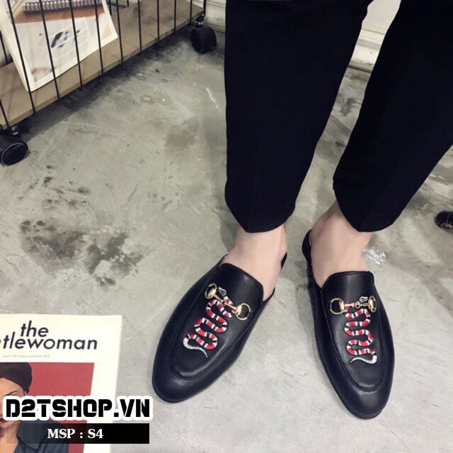 Giày sục nam thêu con rắn giá rẻ và đẹp | BigBuy360 - bigbuy360.vn