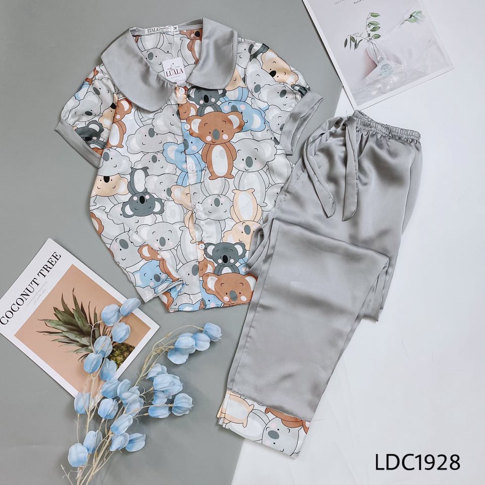 Đồ bộ Pijama cổ sen lụa satin cao cấp | BigBuy360 - bigbuy360.vn
