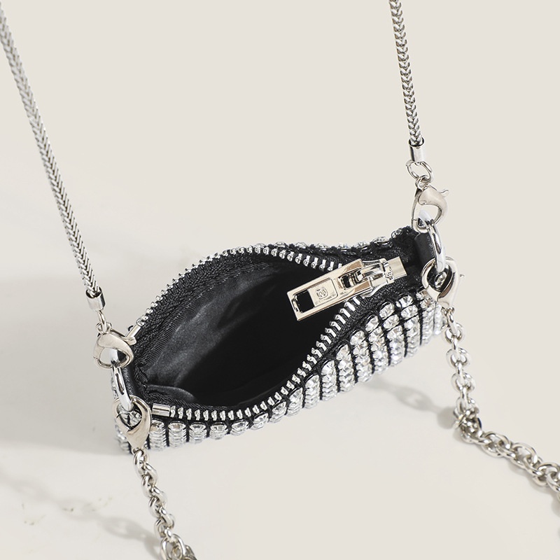 Túi Đeo Chéo mini Đính Đá Thời Trang 2022 Cho Nữ