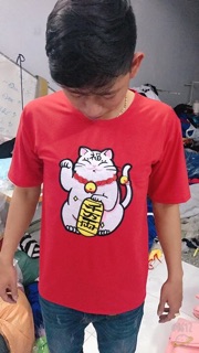Áo mèo thần tài