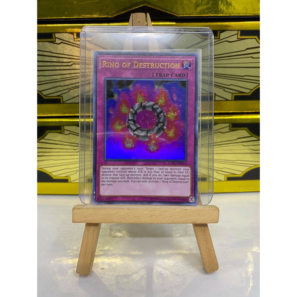 [ dưa hấu yugioh ] Lá bài thẻ bài Yugioh Ring Of Destruction - Ultra Rare - Tặng bọc bài nhựa bảo quản