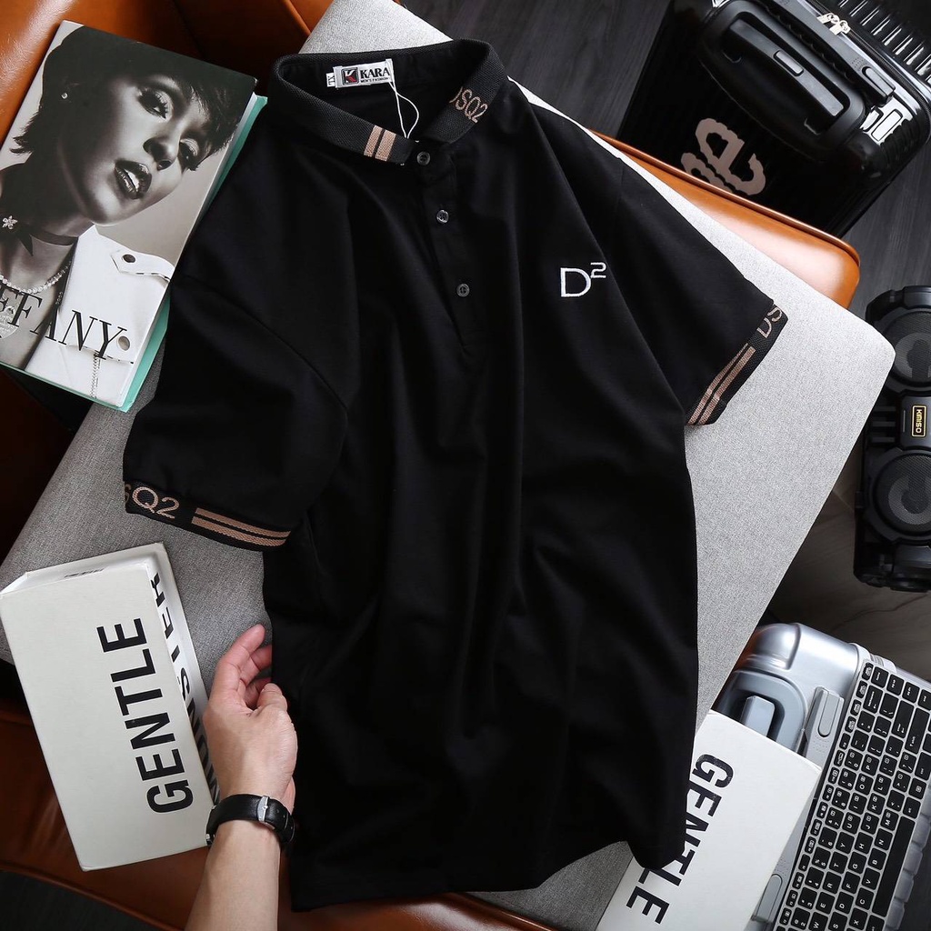 Áo Polo, áo thun nam cao cấp cổ bẻ phối UP SIZE XXL 74kg form ôm dáng chuẩn đẹp chất thun lạnh cotton thoáng mát | BigBuy360 - bigbuy360.vn