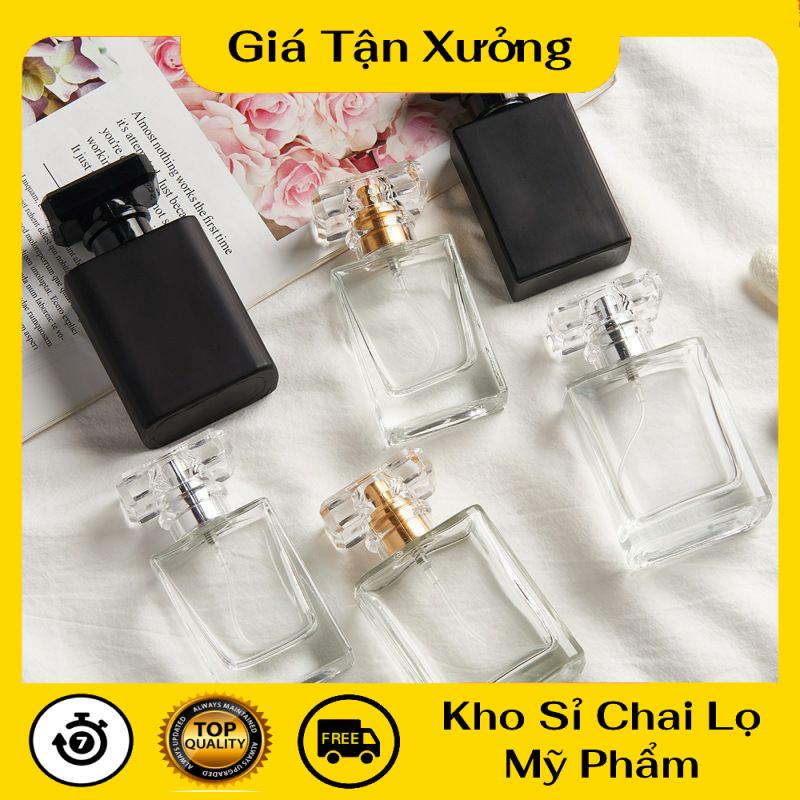 Lọ Chiết Nước Hoa ❤ TRÙM SỈ ❤ Lọ chiết nước hoa 30ml 50ml hcn Nắp Trong chiết dầu thơm , phụ kiện du lịch