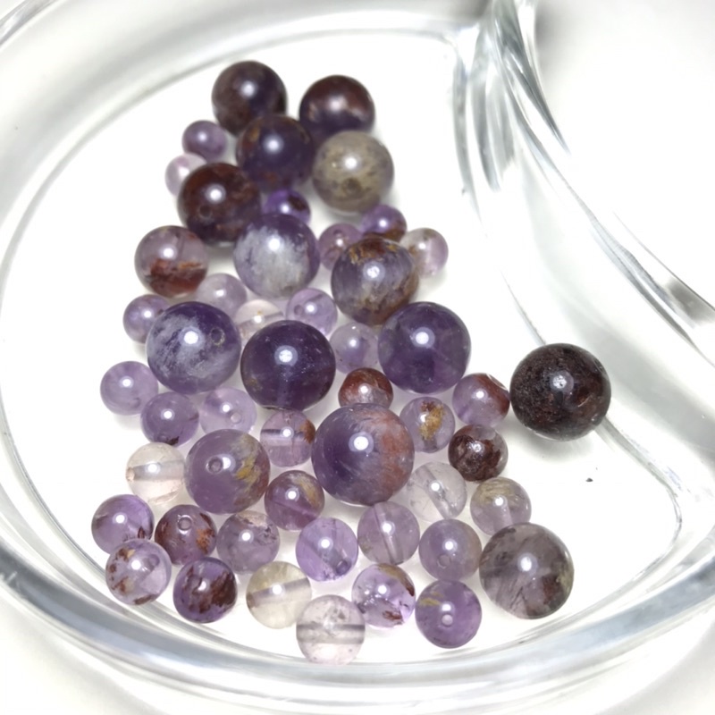 [Amethyst] Hạt lẻ, hạt vòng tay, vòng cổ, đá thiên nhiên