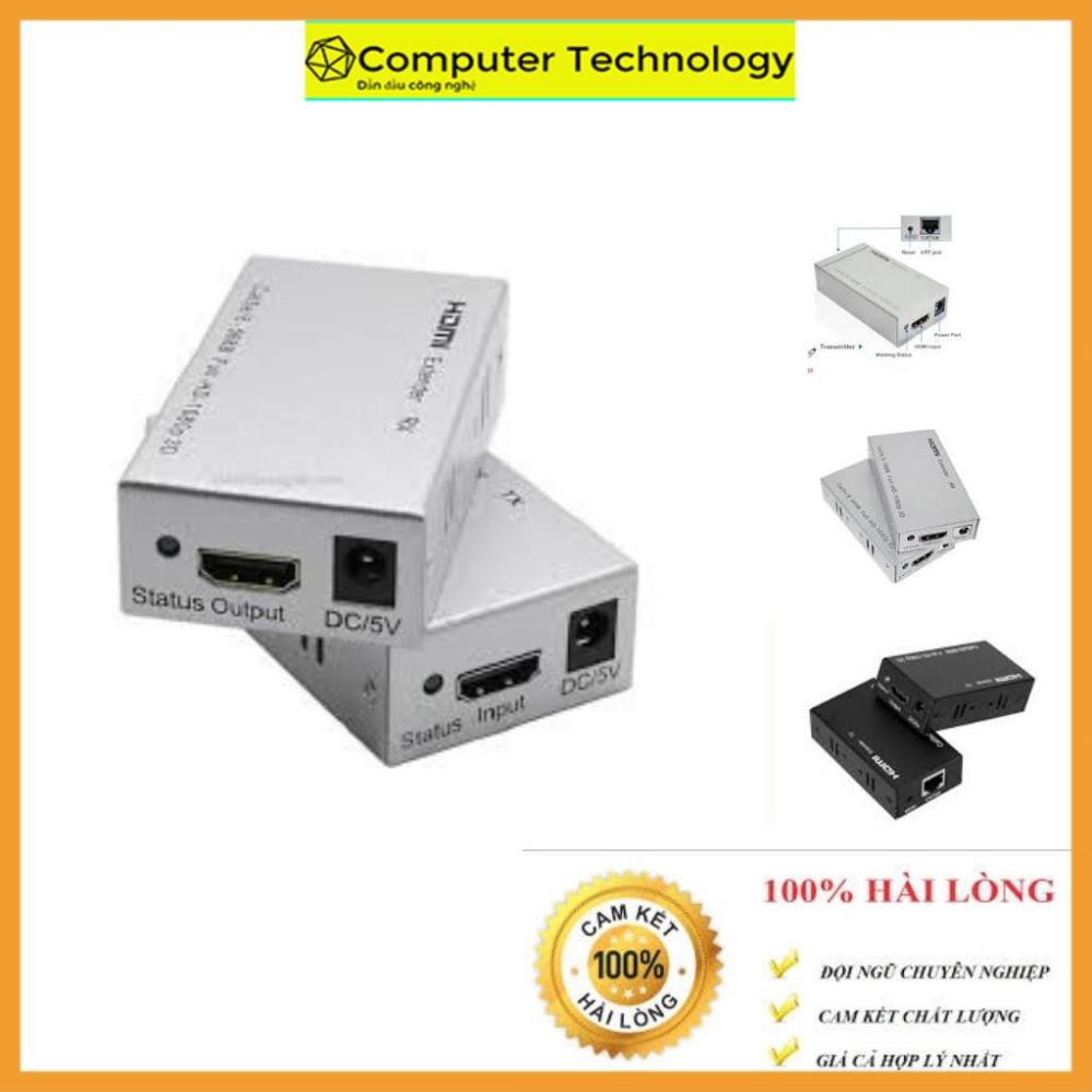 Bộ chuyển HDMI to LAN 60m hình ảnh siêu nét 1080p*2K. Truyền tín hiệu hdmi qua dây mạng Cat6
