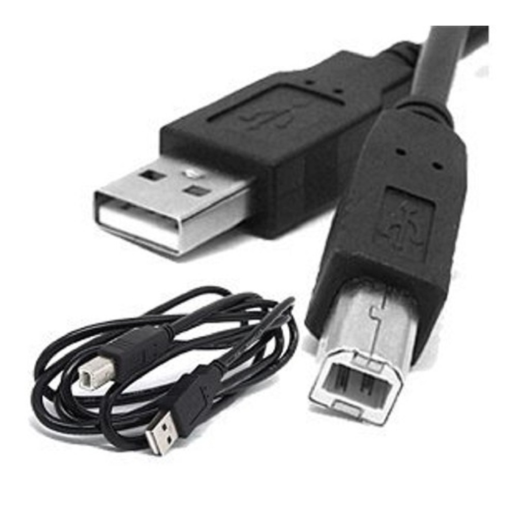 Dây cáp máy in màu đen 1 mét - chống nhiễu cao cấp - chuẩn usb 2.0 chất liệu nhựa tốt