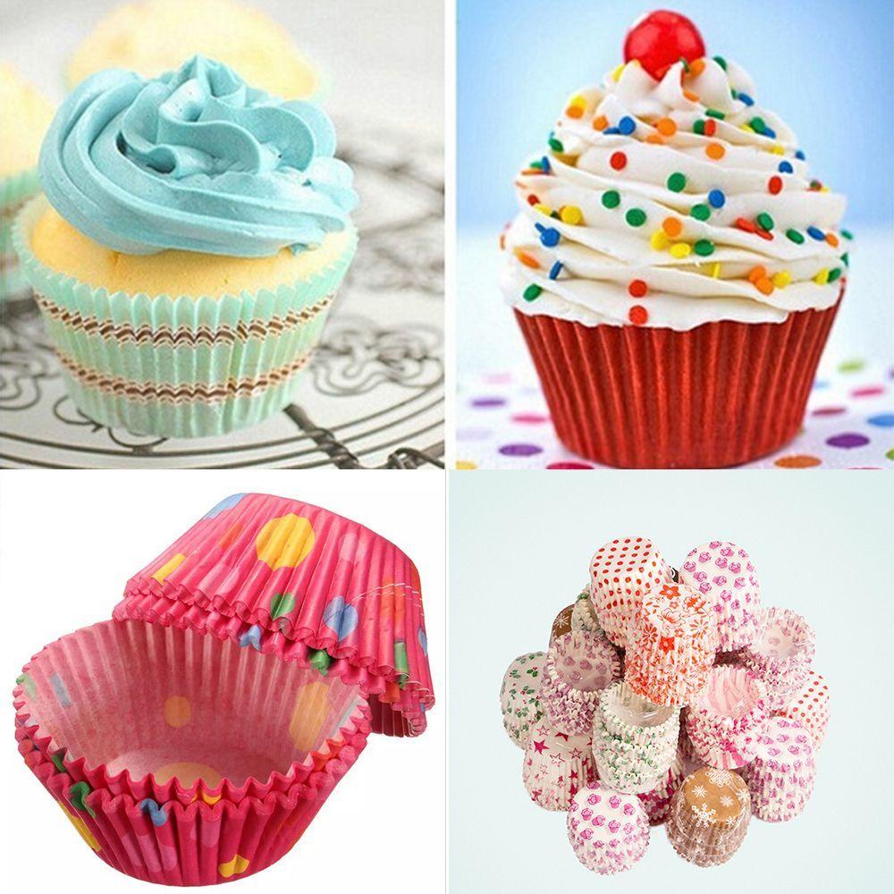 Set 100 CốC ĐựNg BáNh Cupcake HọA TiếT Dễ Thương