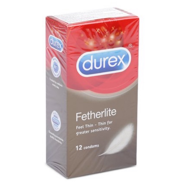 Bao cao su Durex Fetherlite (12 cái/hộp) + cách phân biệt bcs thật và giả