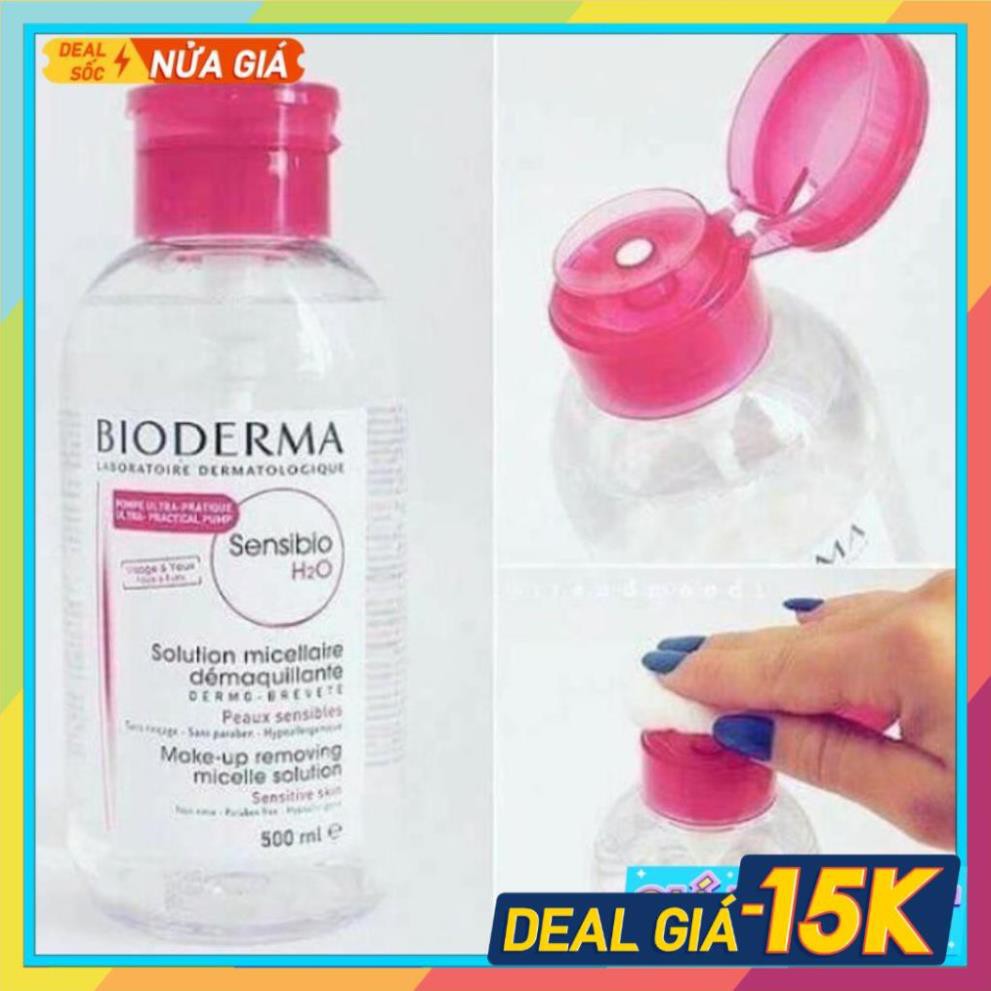 nước tẩy trang bioderma 500ml, Cho Da Nhạy Cảm và da dầu NEW | BigBuy360 - bigbuy360.vn