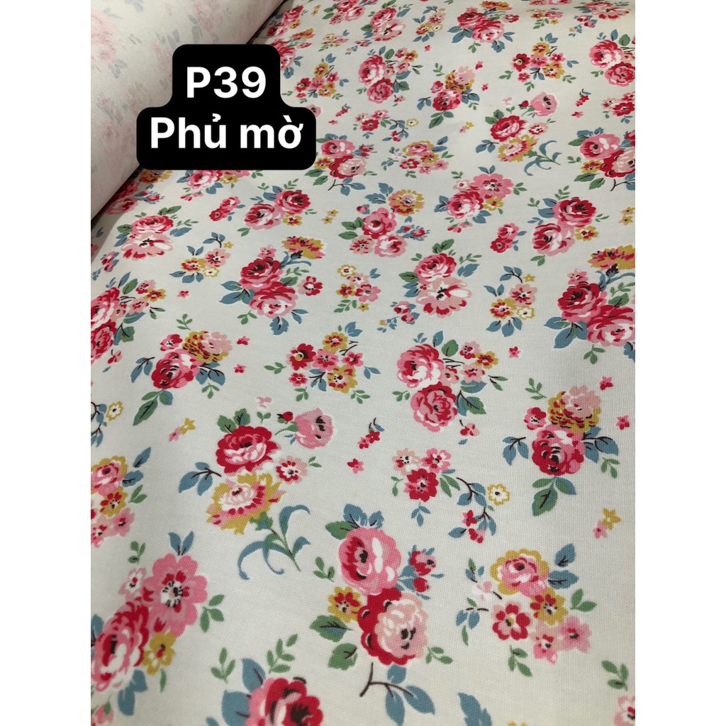 VẢI CANVAS PHỦ PVC HOA P39