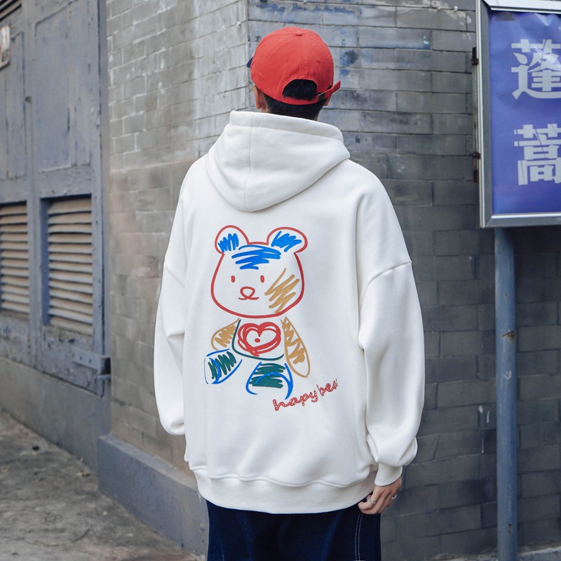 Áo hoodie nam nữ unisex nỉ ngoại cặp đôi local brand form rộng GẤU NHỒI BÔNG hàn quốc cute chống nắng Sammy96 Shop