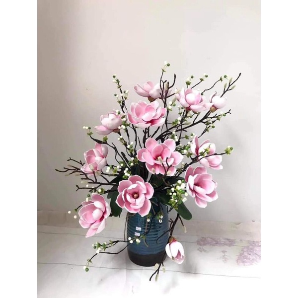MỘC LAN XỐP 6 BÔNG_HOA LỤA CAO CẤP