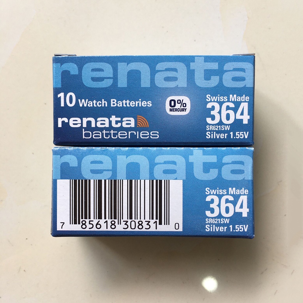 Pin Đồng Hồ Renata SR621SW 364 - Vỉ 1 Viên Hàng Chính Hãng