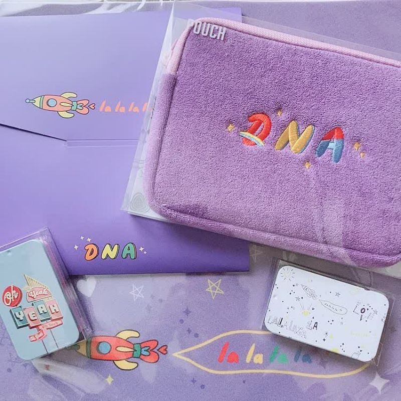 BTS DNA POUCH | TÚI CẦM TAY DNA (OFFICIAL,THEMED MERCH)