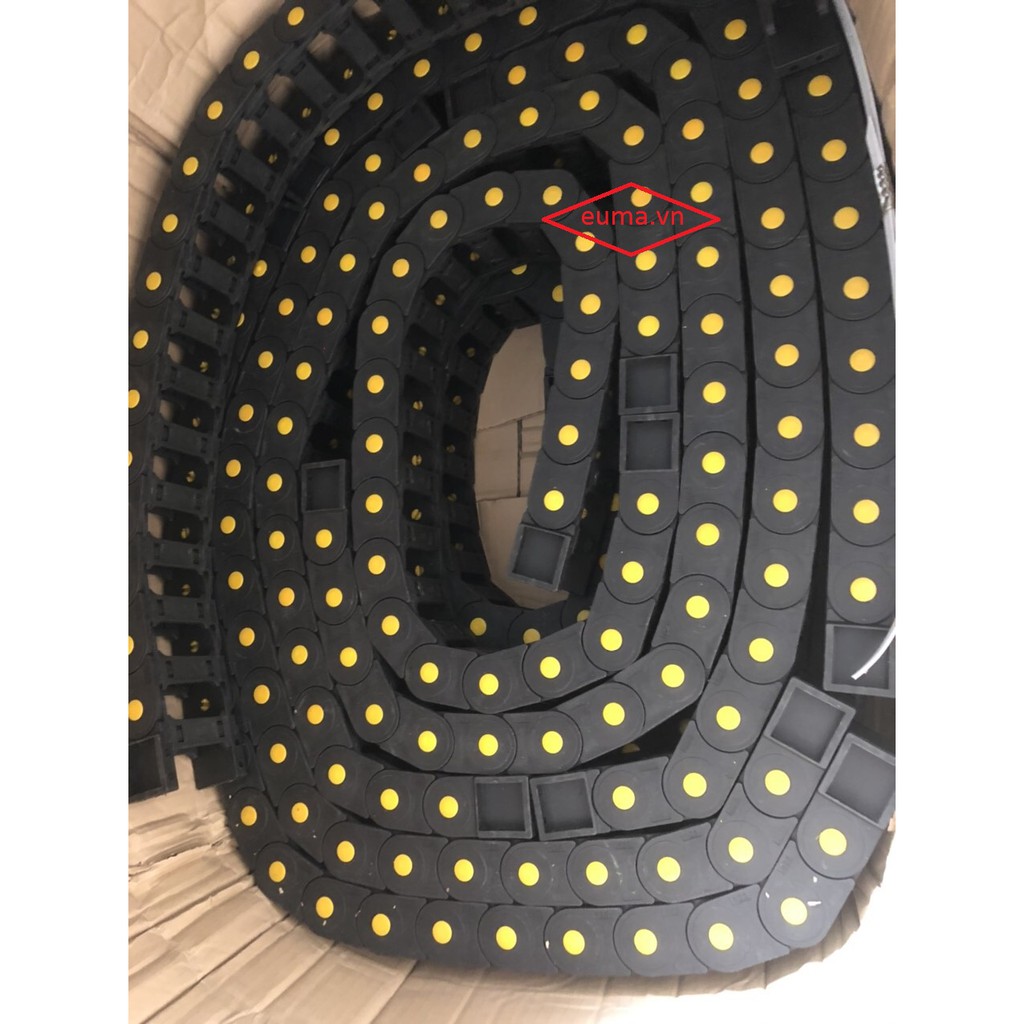 Máng xích nhựa luồn dây điện 25*38,25*75,35*50,35*60,35*75,35*100 dài 1000mm hàng đẹp đen bóng