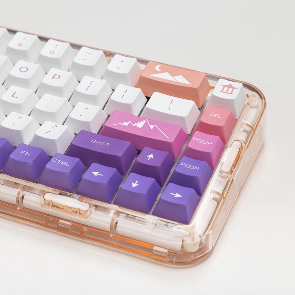 135 Phím Alpine Keycaps Cherry Profile Girly Gradient PBT Dye Sub Bàn phím cơ học Keycap