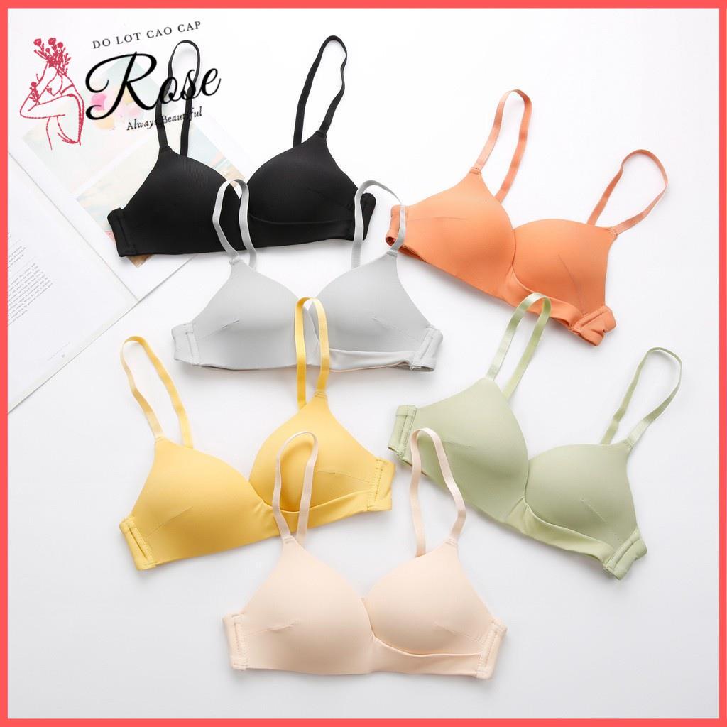 Áo Lót Nữ Su Non KHÔNG GỌNG Đệm Mỏng Thông Hơi Mềm Mịn Chống Kích Ứng Da Áo Ngực Chống Hở Hằn Viền - Rose A005