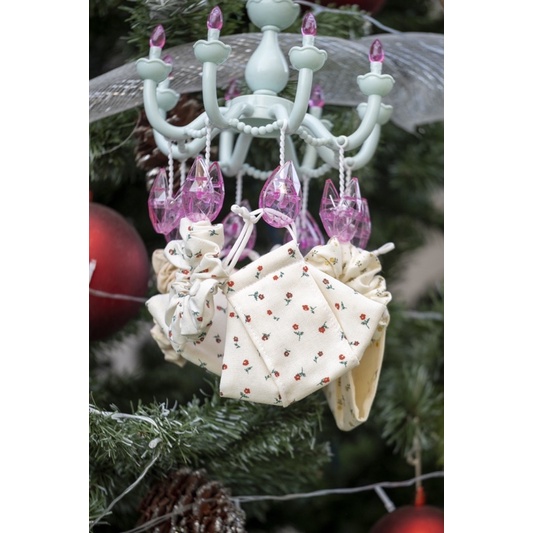 Khẩu trang vải linen lót vải xô muslin/ Set khẩu trang và scrunchies