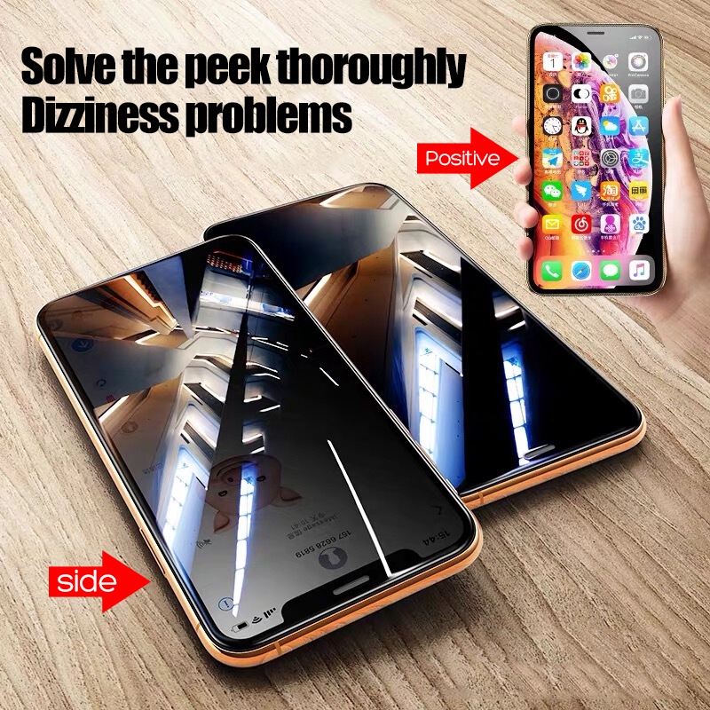 Anti-Spy Privacy Tempered Glass compatible for iPhone 11 12 13 Pro XR X XS Max Screen Protector on compatible for iPhone 12 Pro Max Mini 7 8 6 6S Plus SE Glass Phone Full screen coverage protection Film