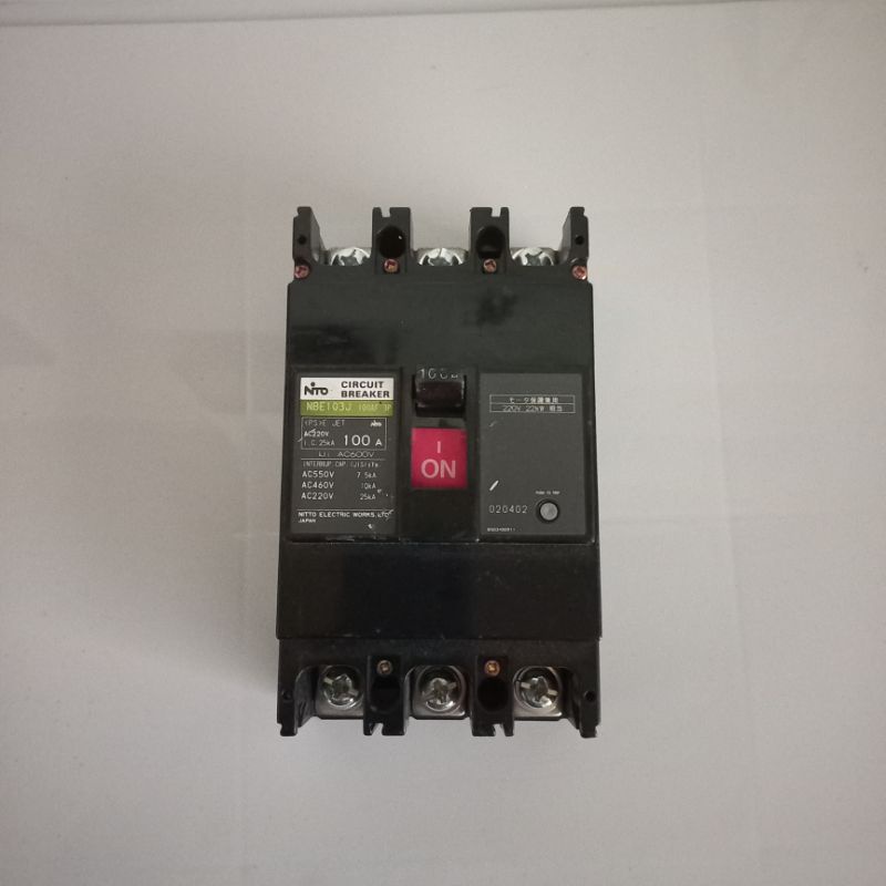 MCCB aptomat 3 pha 100A bãi Nhật