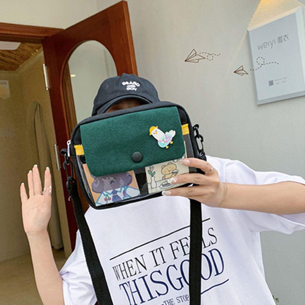 UUMIR Túi Đeo Chéo Họa Tiết Hoạt Hình Chú Vịt / Gấu Dễ Thương Phong Cách Nhật Bản