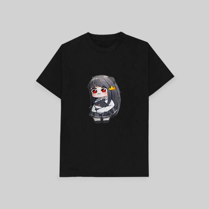 Áo thun phông đen in hình HERO TEAM ver ÔM THÚ Simmy Phong cận Siro Mr Vịt Sammy Đào Timmy Kairon Timy Kamui