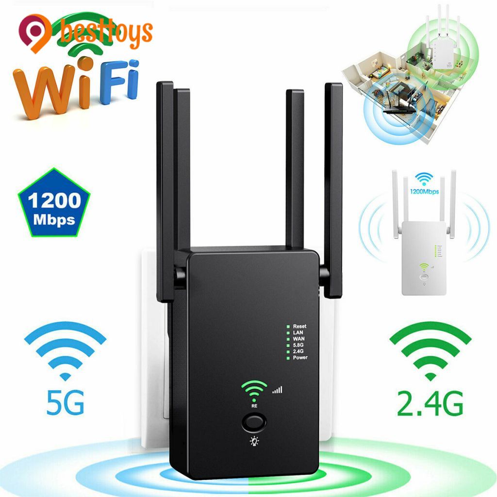 Bộ Khuếch Đại Sóng Wifi Không Dây Ac1200M 2.4g / 5g 867mbps