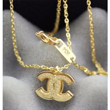 Dây chuyền titan X màu vàng