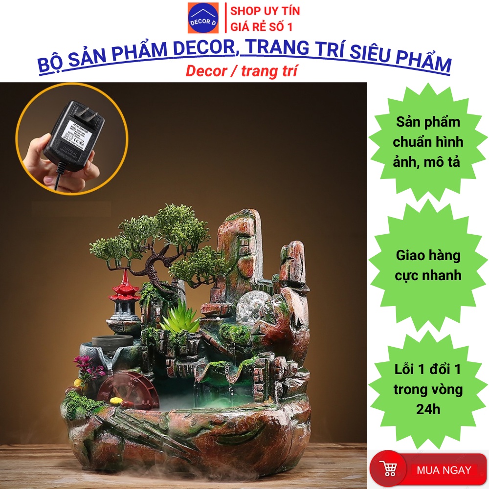 Hòn non bộ kết hợp bể cá hùng vĩ  - Decor, trang trí nhà cửa