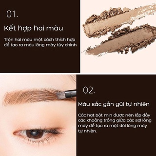 Bột tán mày 2 màu Missha Twin Brow Kit