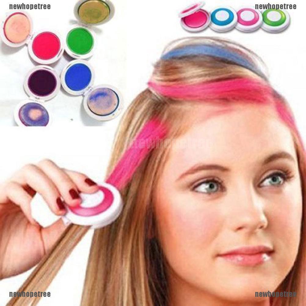 4 Hộp phấn nhuộm màu tóc tạm thời dạng kẹp HOT HUEZ