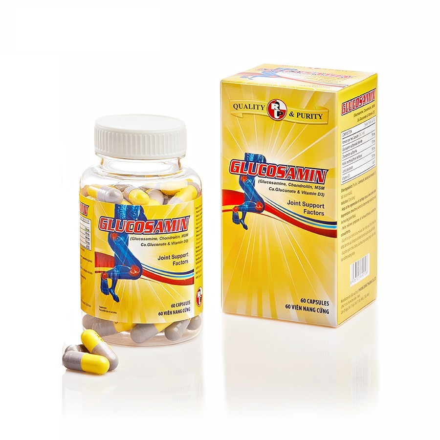 Glucosamin Capsule – Hỗ trợ bổ sung dưỡng chất giúp tăng dịch nhầy, tăng khả năng bôi trơn (60v)