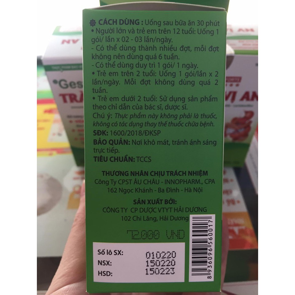Gestibio Forte Tràng Vị An- Hỗ trợ viêm đại tràng hộp 10 gói