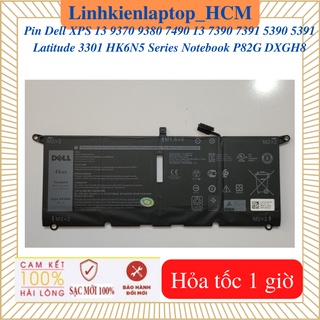 Pin laptop Dell XPS 13 9370 9380 7490 13 7390 7391 5390 5391 Latitude 3301 HK6N5 Series Notebook P82G - Pin HK6N5 - 45W