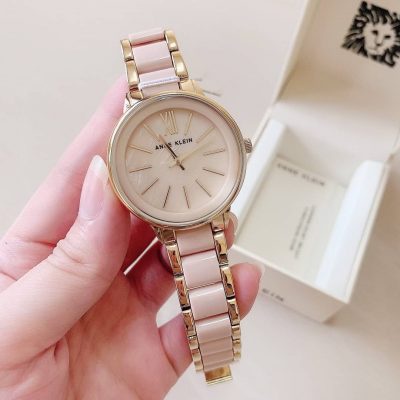 Đồng hồ đeo tay nữ, chính hãng Anne Klein AK/1412IVGB. Đồng hồ thời trang authentic cao cấp. Bảo hành 12 tháng