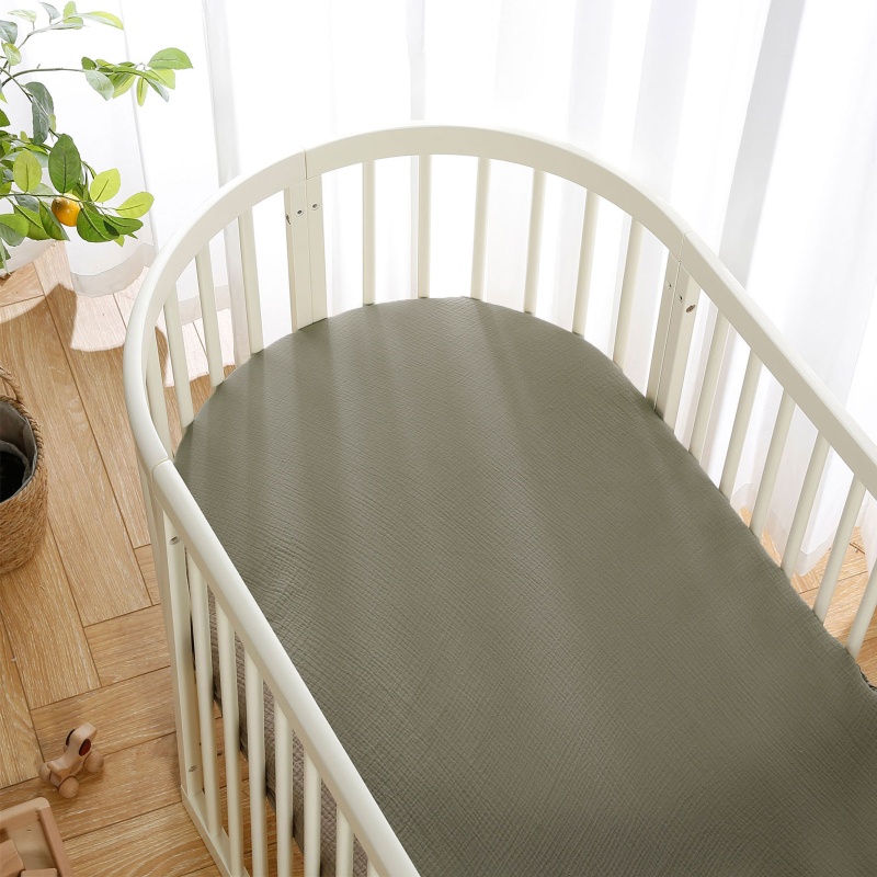 Vỏ Bọc Đệm Giường Cũi Em Bé Co Giãn