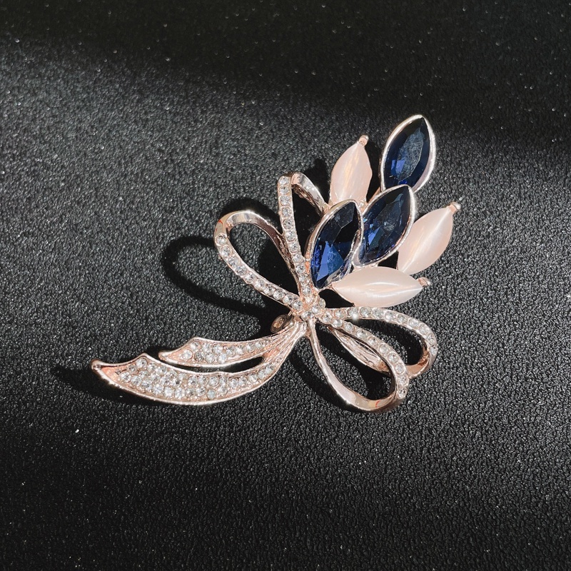 Trâm Cài Áo Đính Đá Ngọc Trai Cao Cấp Phong Cách Hàn Quốc