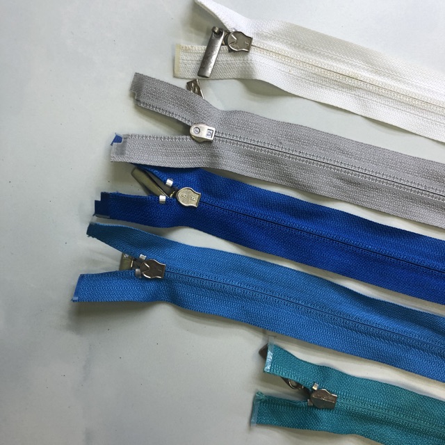 Dây Kéo Áo Khoác Nilon Đầu Khoá Kéo Kim Loại Số 5 Nhiều Cỡ TVK/YKK Các Màu Hàng Công Ty