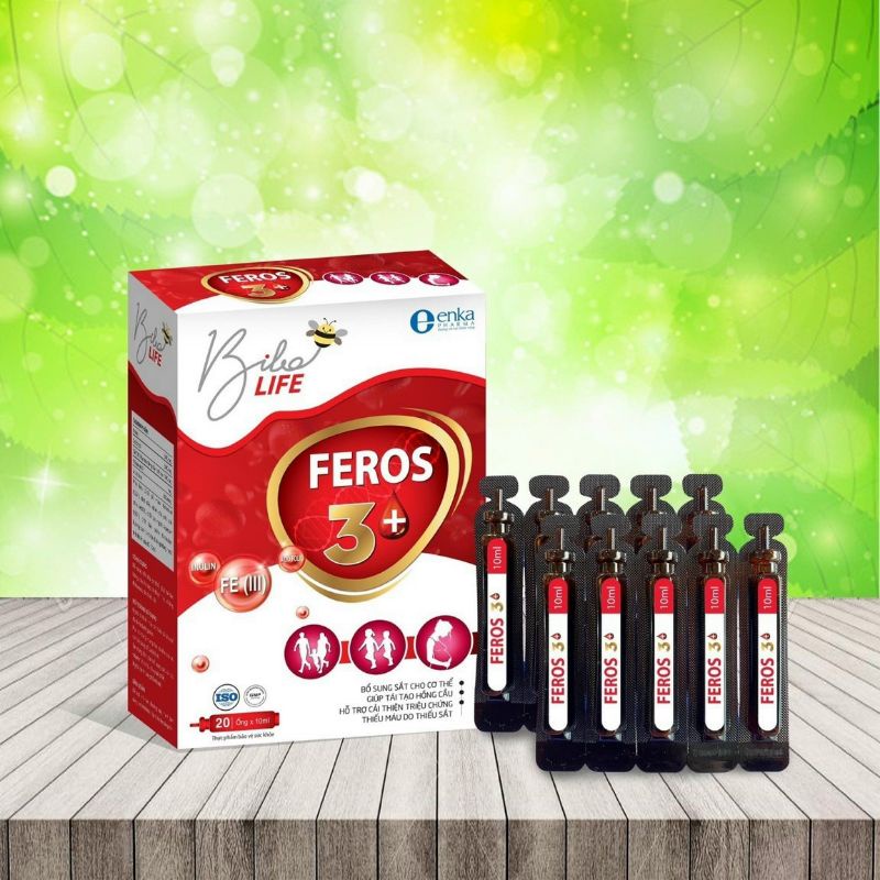 Bổ sắt  FEROS 3+ Bổ sung sắt giúp tái tạo hồng cầu