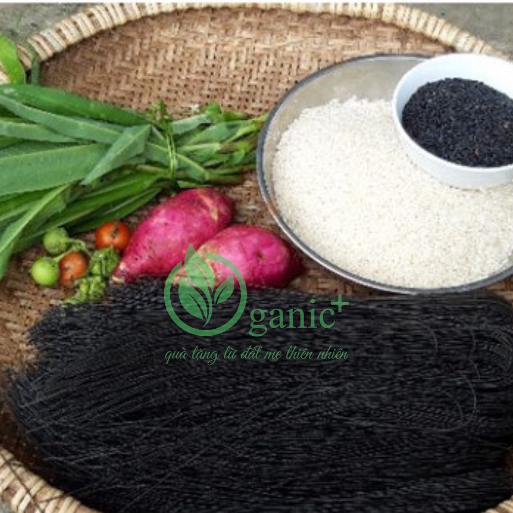 Bún mè đen Mộc Vị, bún từ mè đen, bún cho bé ăn dặm, bún thực dưỡng (bịch 500gram)