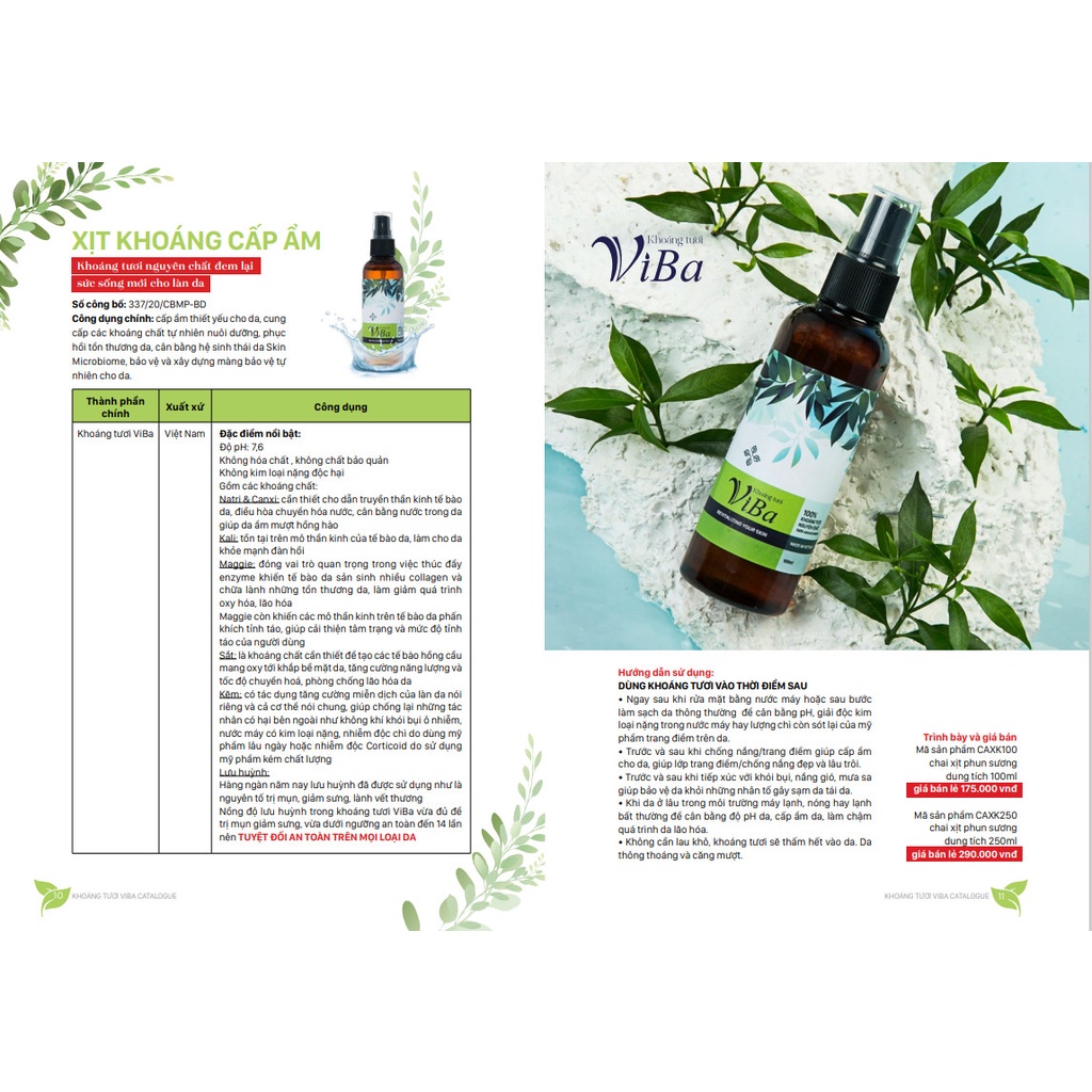 CAXK - Xịt Khoáng Cấp Ẩm Viba  - LEOBOX247 | BigBuy360 - bigbuy360.vn