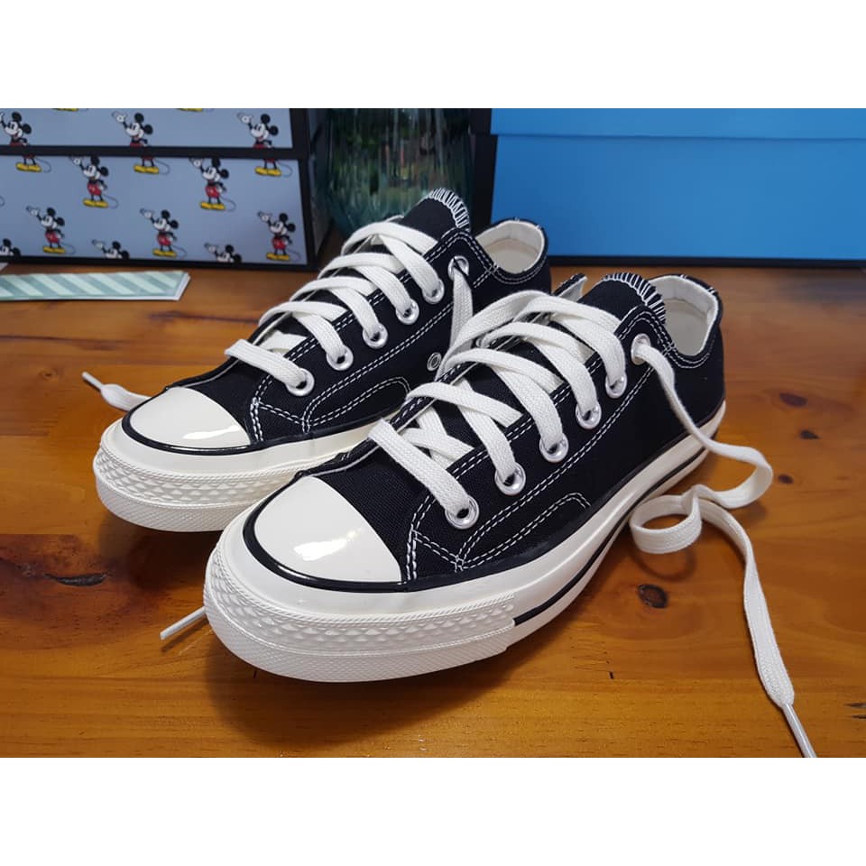 Giày CV 1970s thấp cổ , Giày CV 1970s Chuck Taylor All Star 1970s Black/ White  [full box bill] tặng túi CV | BigBuy360 - bigbuy360.vn