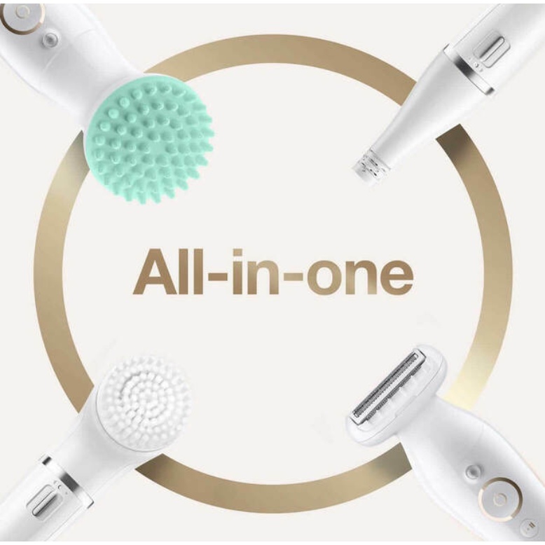 Máy cạo lông, nhổ lông, tẩy lông cho nữ Braun Silk-épil 9 Flex SES 9300 3D, làm sạch vùng kín