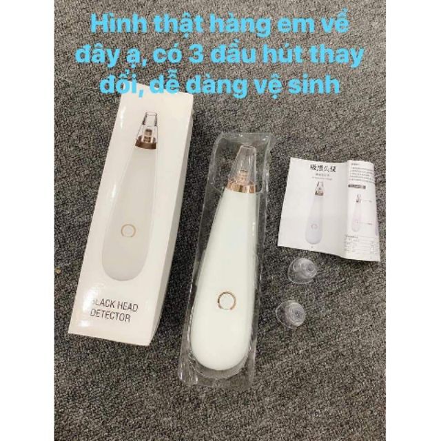 [𝗠𝘂𝗮 𝗹𝗮̀ 𝘁𝗮̣̆𝗻𝗴 𝗾𝘂𝗮̀] Máy Hút Mụn BLACK HEAD Hút Sạch Các Loại Mụn Cám + Đầu Đen + Bã Nhờn [Bảo Hành 6th]