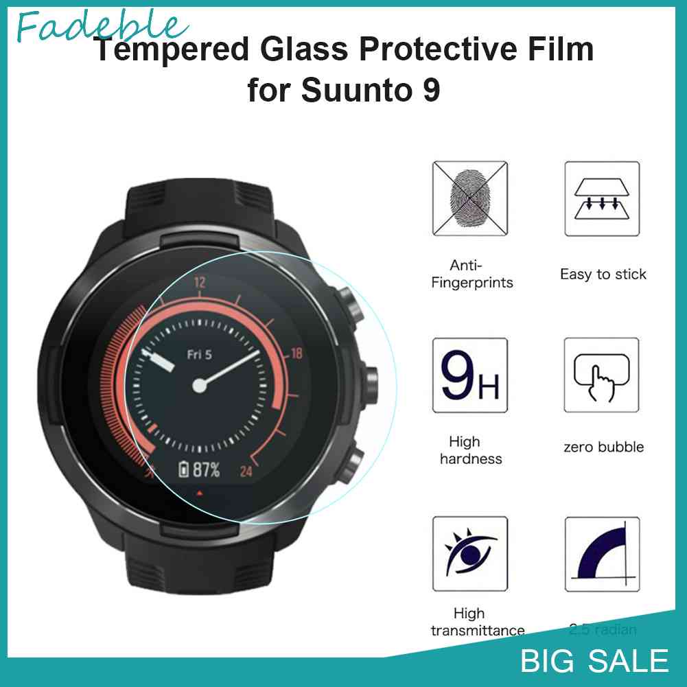 Set 2 Kính Cường Lực Cao Cấp Bảo Vệ Màn Hình Đồng Hồ Suunto 9 / Suunto 9 Baro